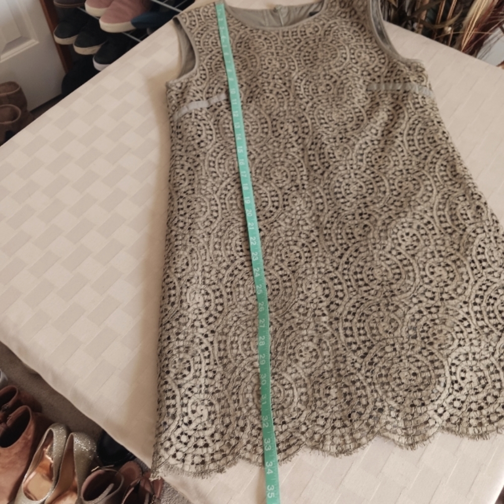 Jenni Kayne Olive Green Eyelet Shift Dress - Picture 6 of 11